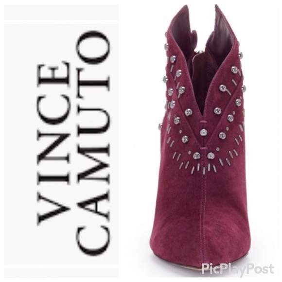 Vince Camuto Shoes - Vince Camuto Cavippa Studded Stiletto Bootie Size